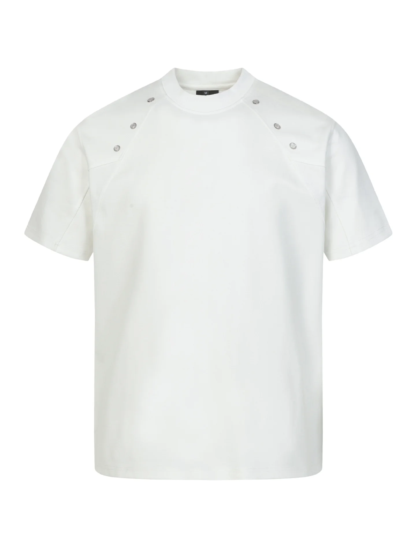 Cleanfit Metal Buckle Solid Color T-shirts - Image 3
