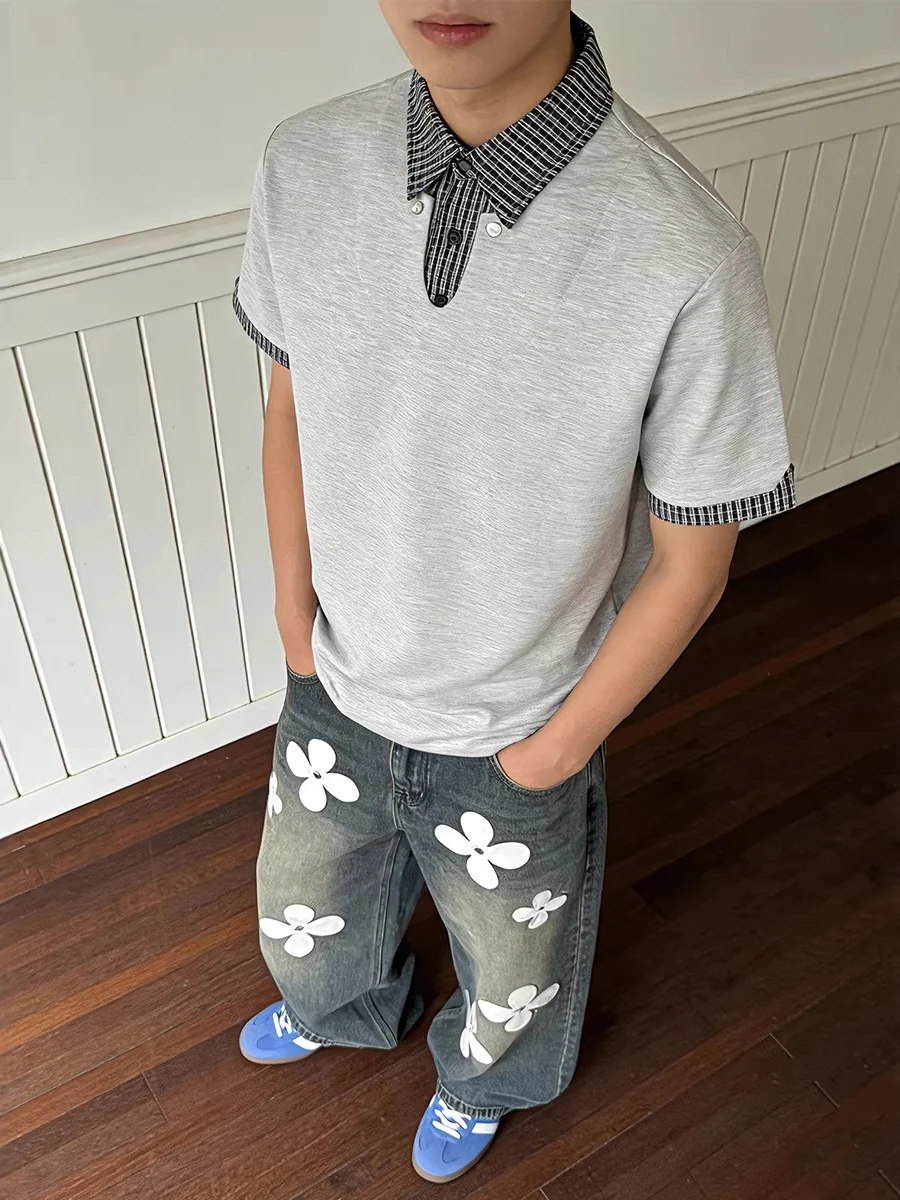 Layered-look Cleanfit Plaid Polo Shirt - Image 2