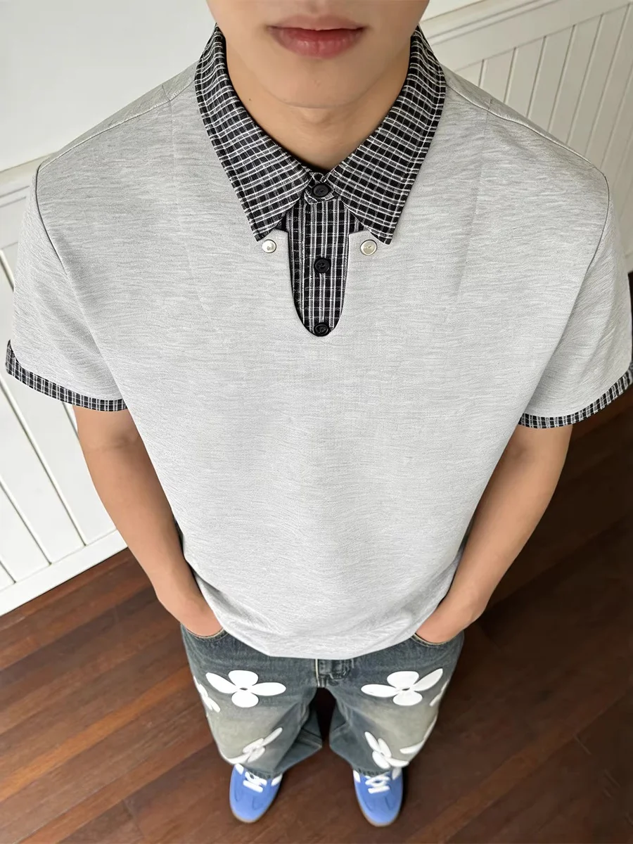 Layered-look Cleanfit Plaid Polo Shirt - Image 3