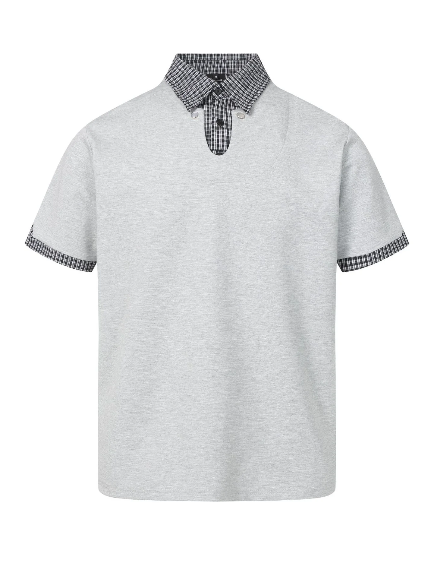 Layered-look Cleanfit Plaid Polo Shirt - Image 4