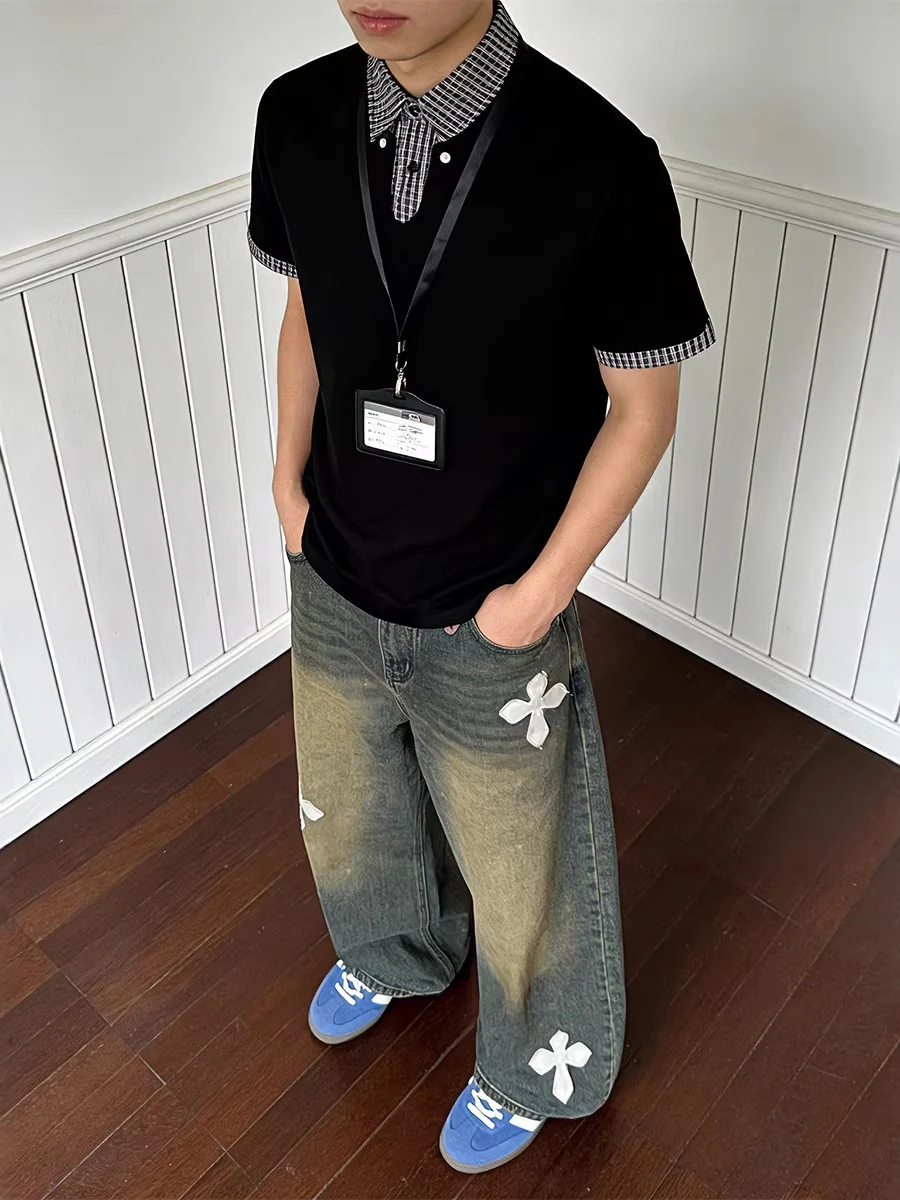 Layered-look Cleanfit Plaid Polo Shirt - Image 6