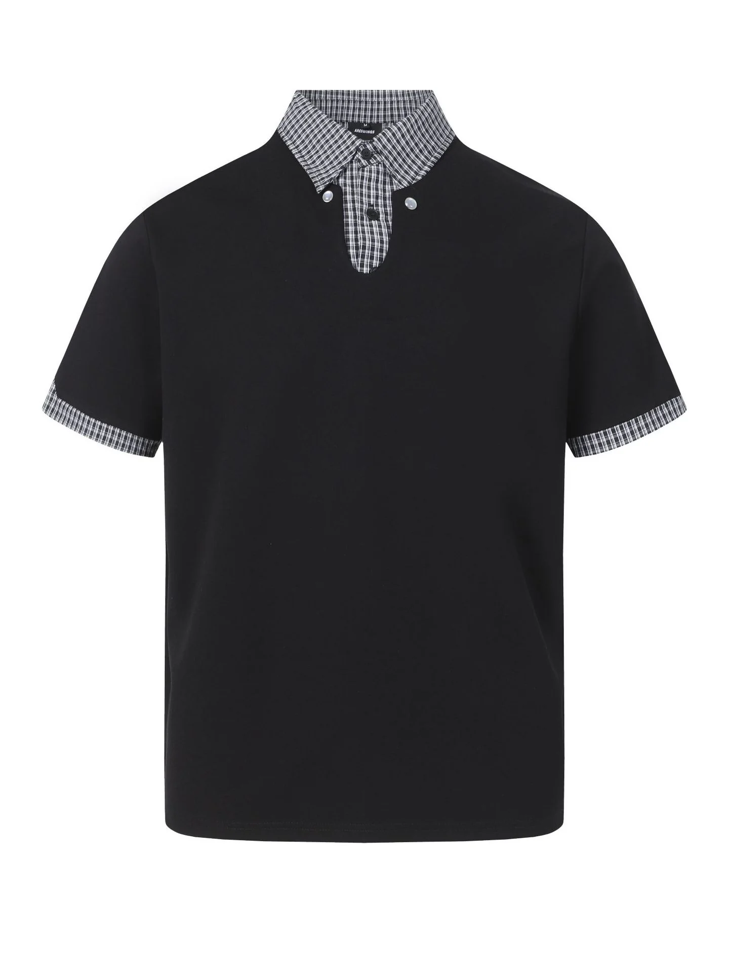 Layered-look Cleanfit Plaid Polo Shirt - Image 7