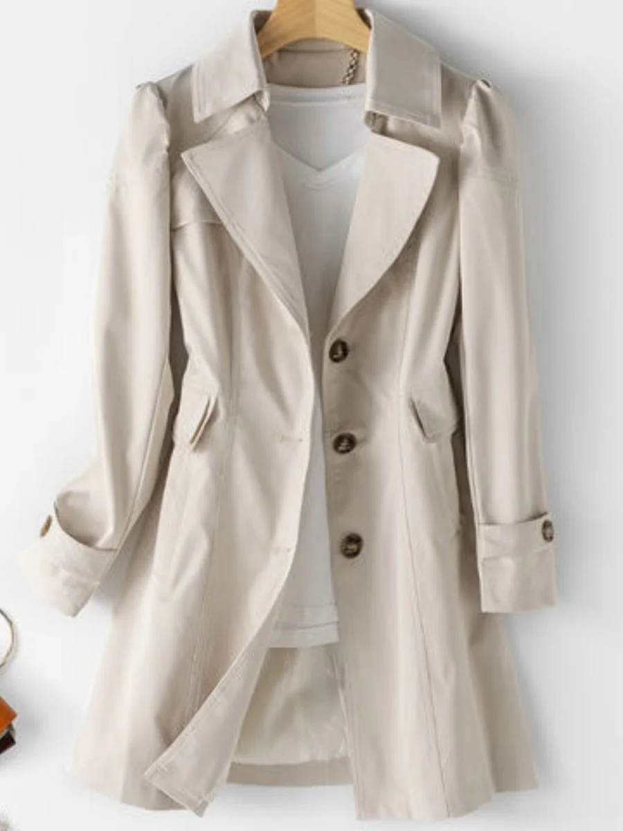 Straight Mid-length Trench Coats - Image 5