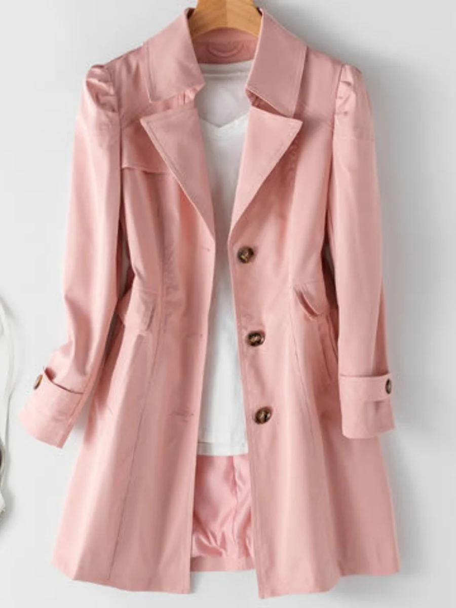 Straight Mid-length Trench Coats - Image 6
