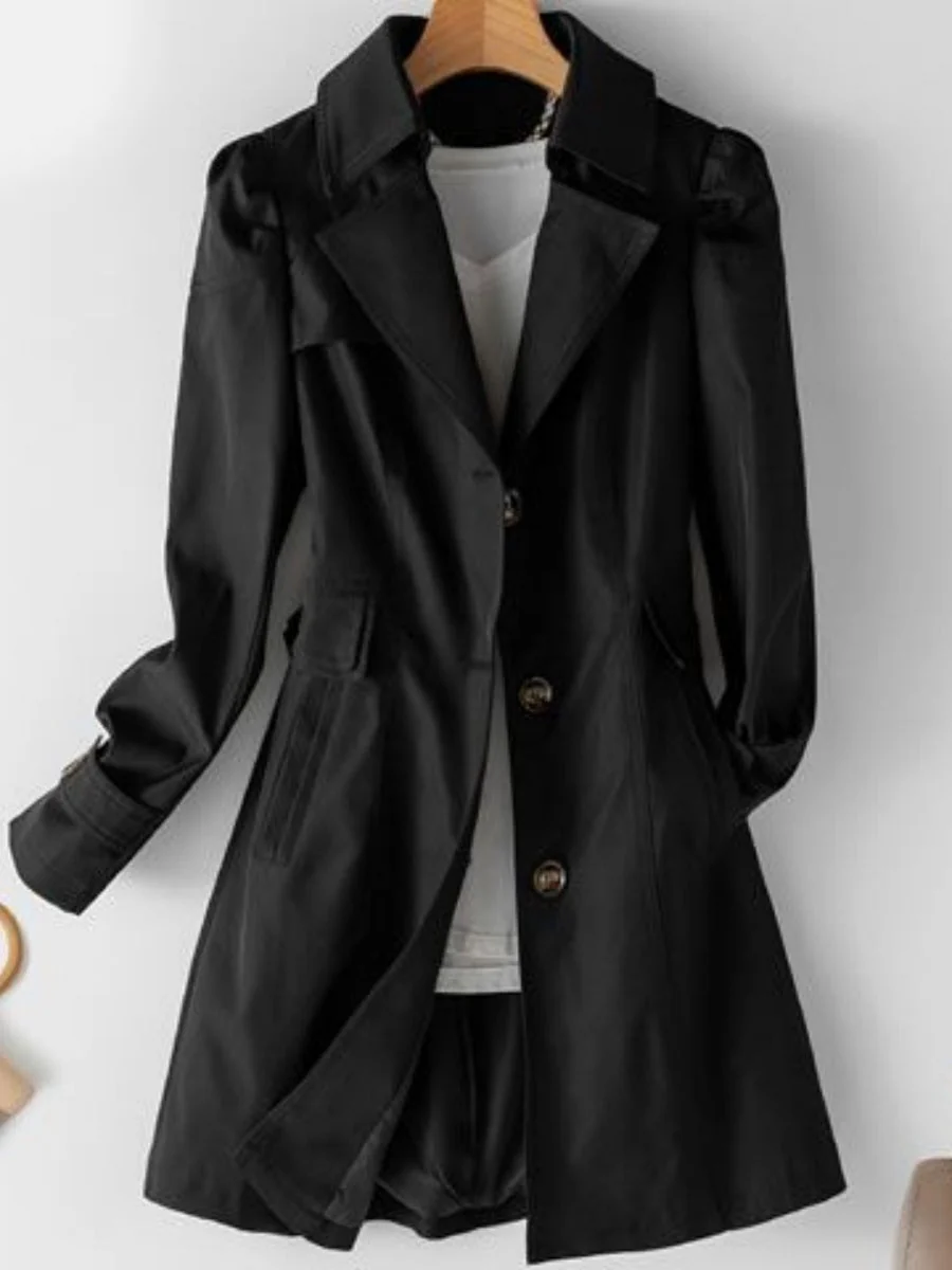 Straight Mid-length Trench Coats - Image 9
