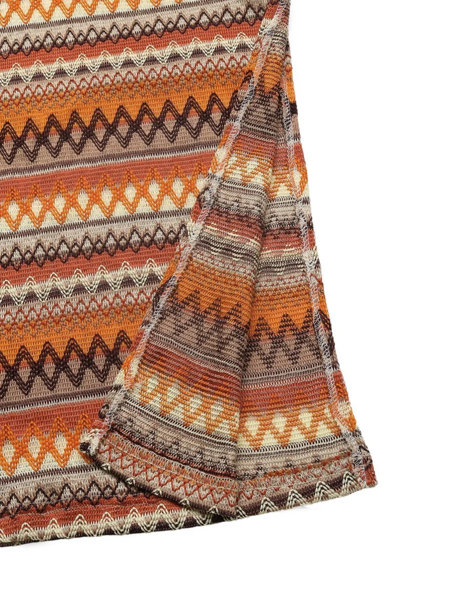 Slit Stripes Maxi Dresses - Image 16