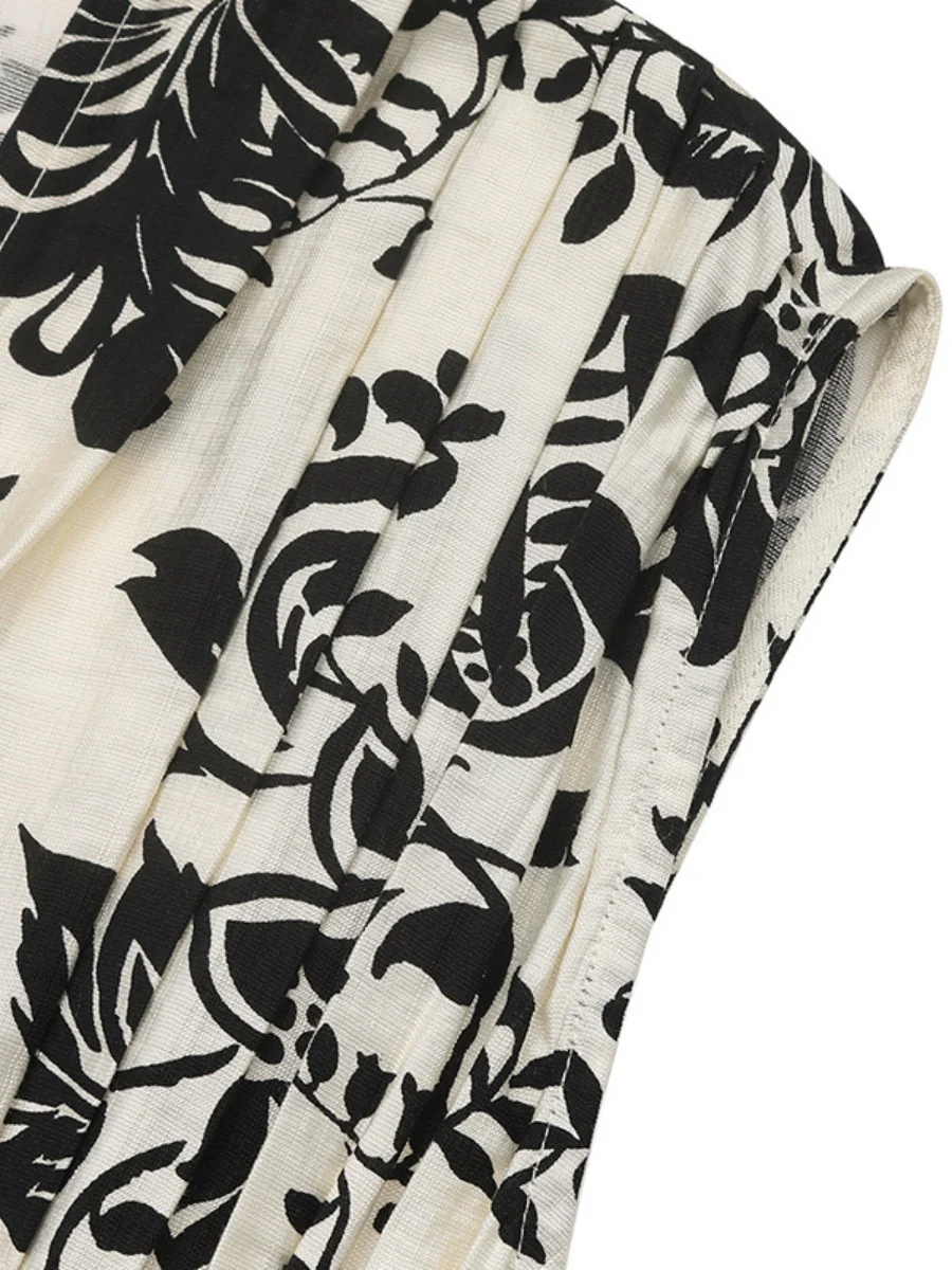 Printed V-neck Vacation Leisure Maxi Dresses - Image 8