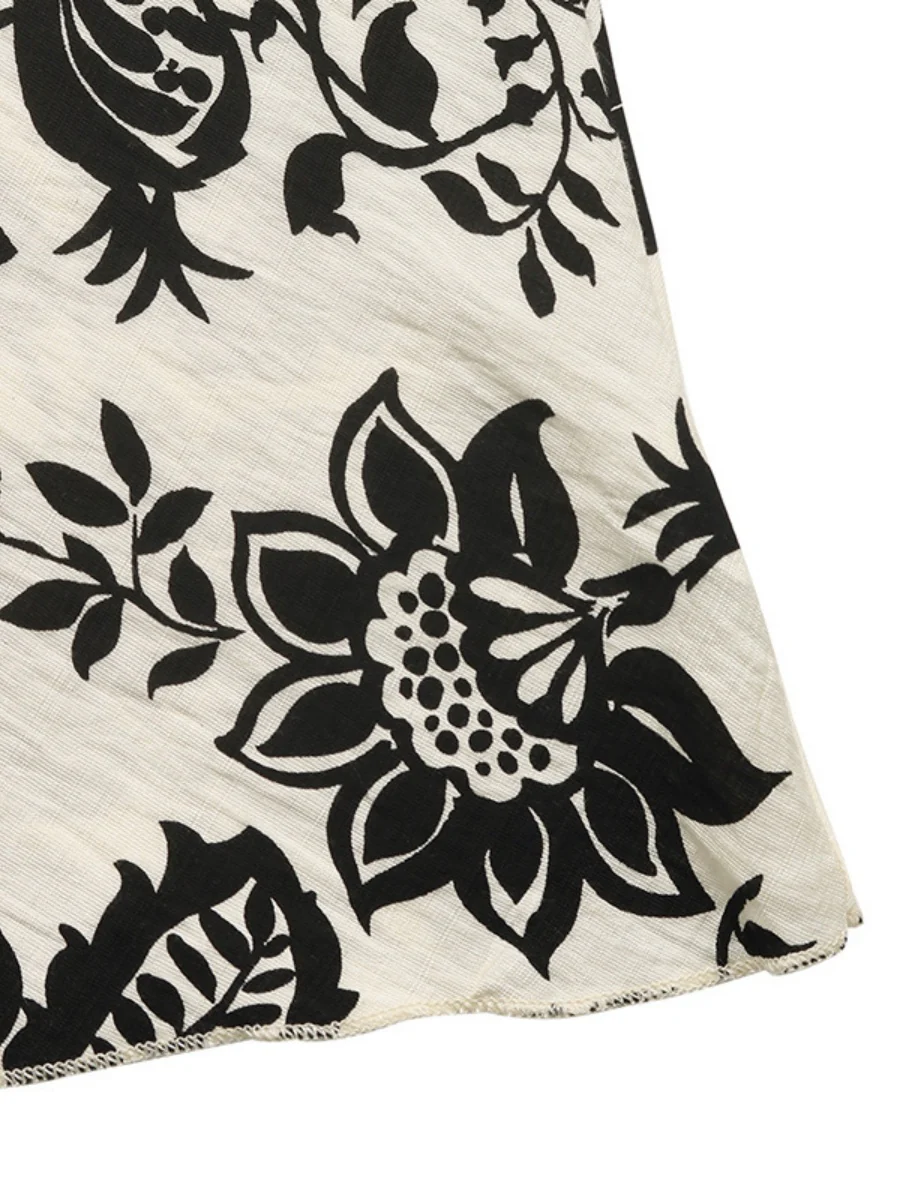 Printed V-neck Vacation Leisure Maxi Dresses - Image 9