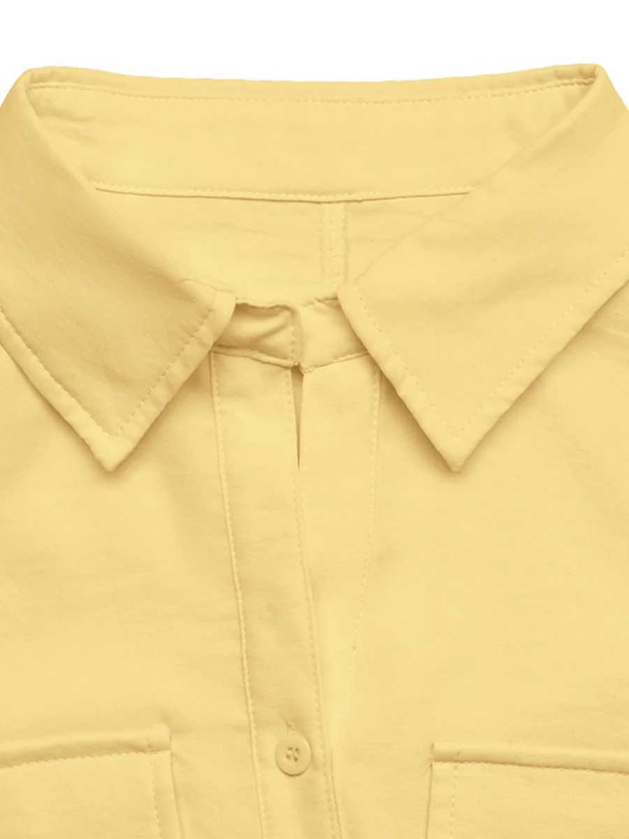 Sleeveless Lapel Vests Shirts Chiffon Blouse - Image 7