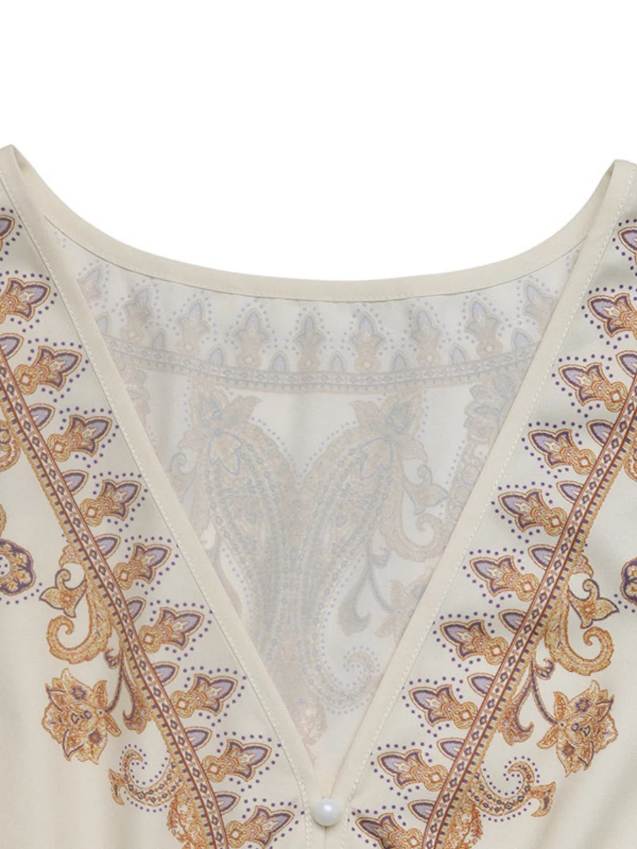 Printed Long Sleeve Mini&Short Dresses - Image 7