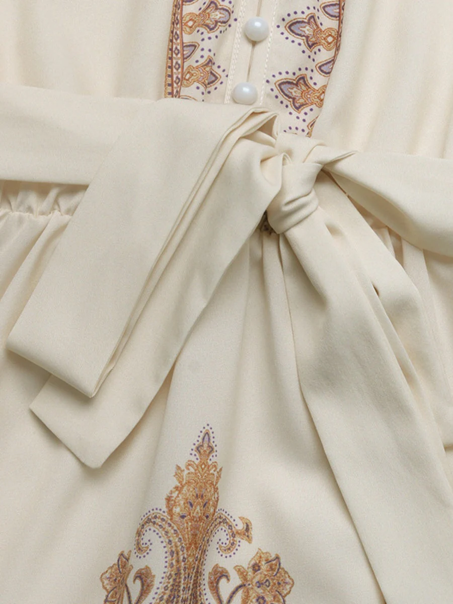 Printed Long Sleeve Mini&Short Dresses - Image 9