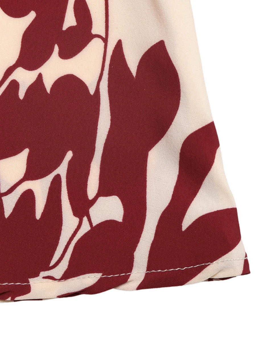 Camisoles Backless Printed Retro Vacation Maxi Dresses - Image 8