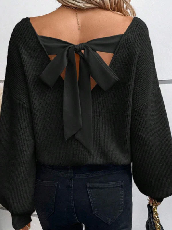 Back bow Knitting Sweaters - Image 16