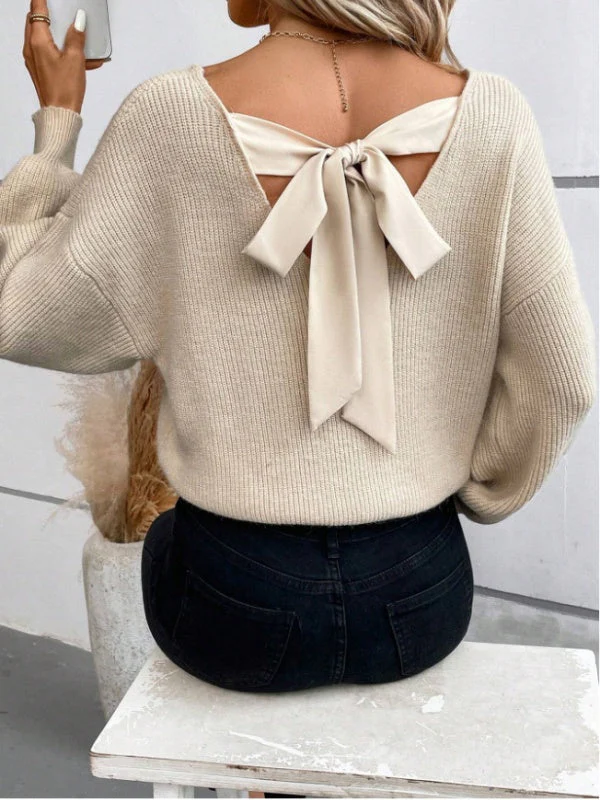 Back bow Knitting Sweaters - Image 17