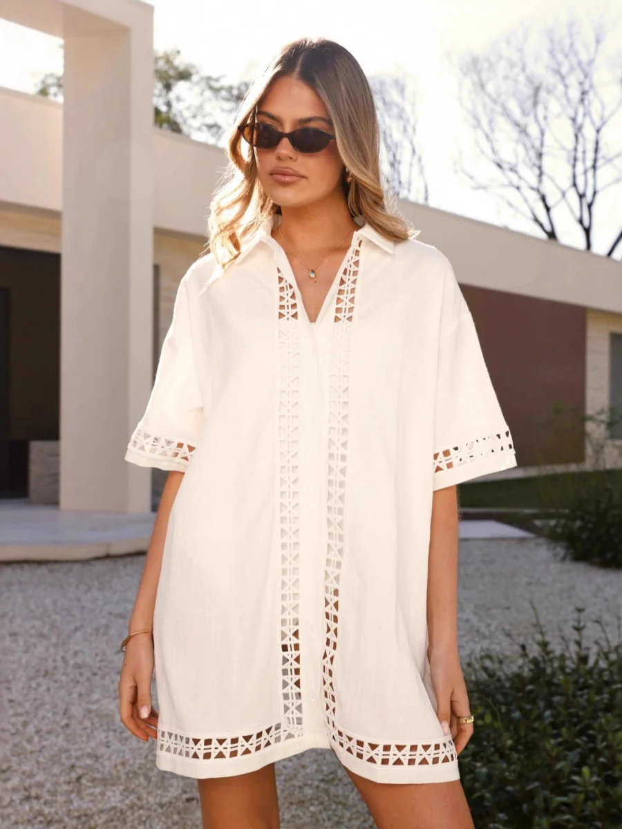 Lace Hollow Mini&Short Dresses