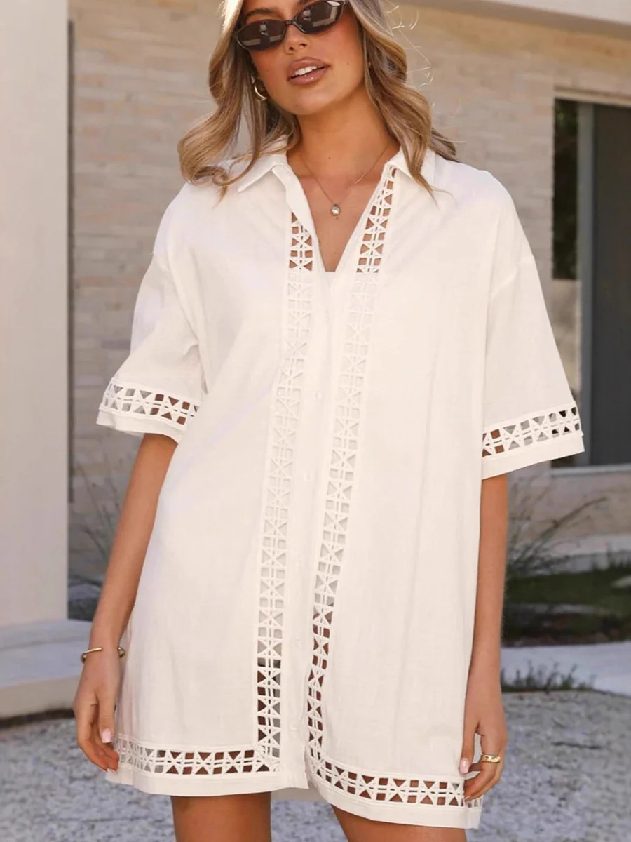 Lace Hollow Mini&Short Dresses - Image 2