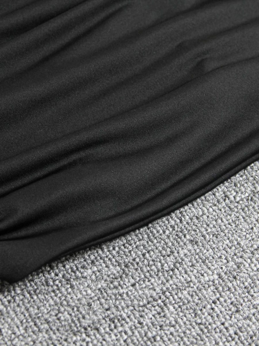 Deep V-neck Pleated Hip-hugging Backless Parties Mini&Short Dresses - Image 30