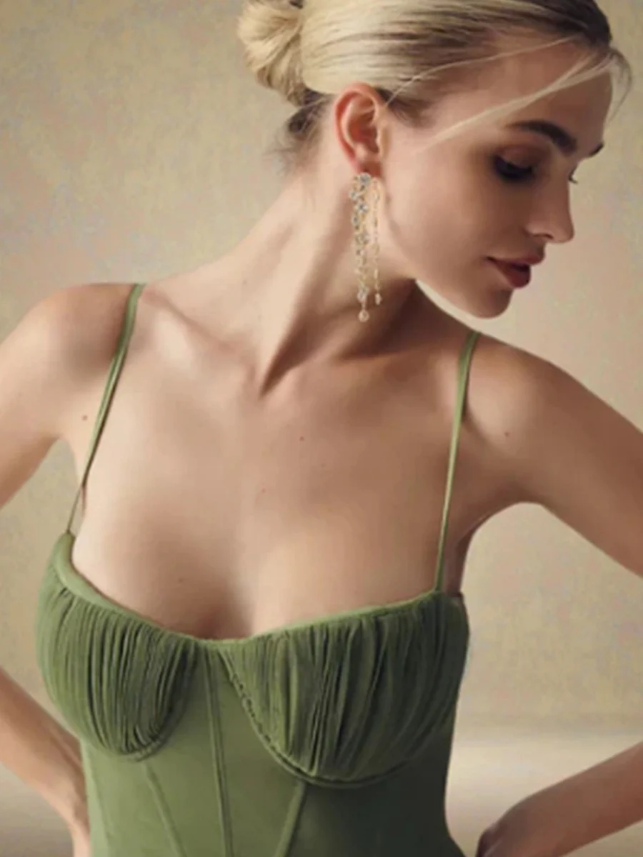 Camisoles Crimp Formal Dress Midi Dresses - Image 4