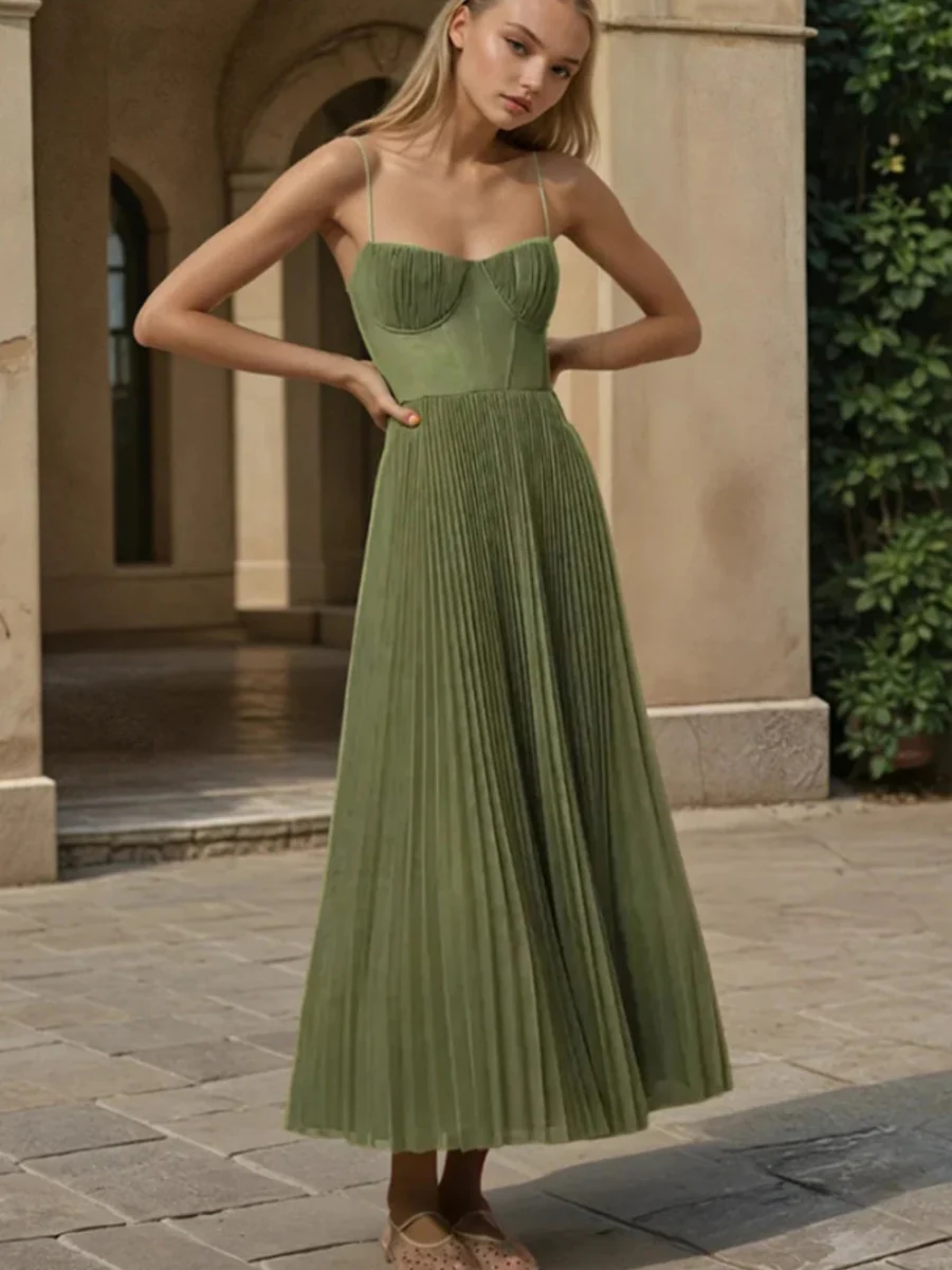 Camisoles Crimp Formal Dress Midi Dresses - Image 5