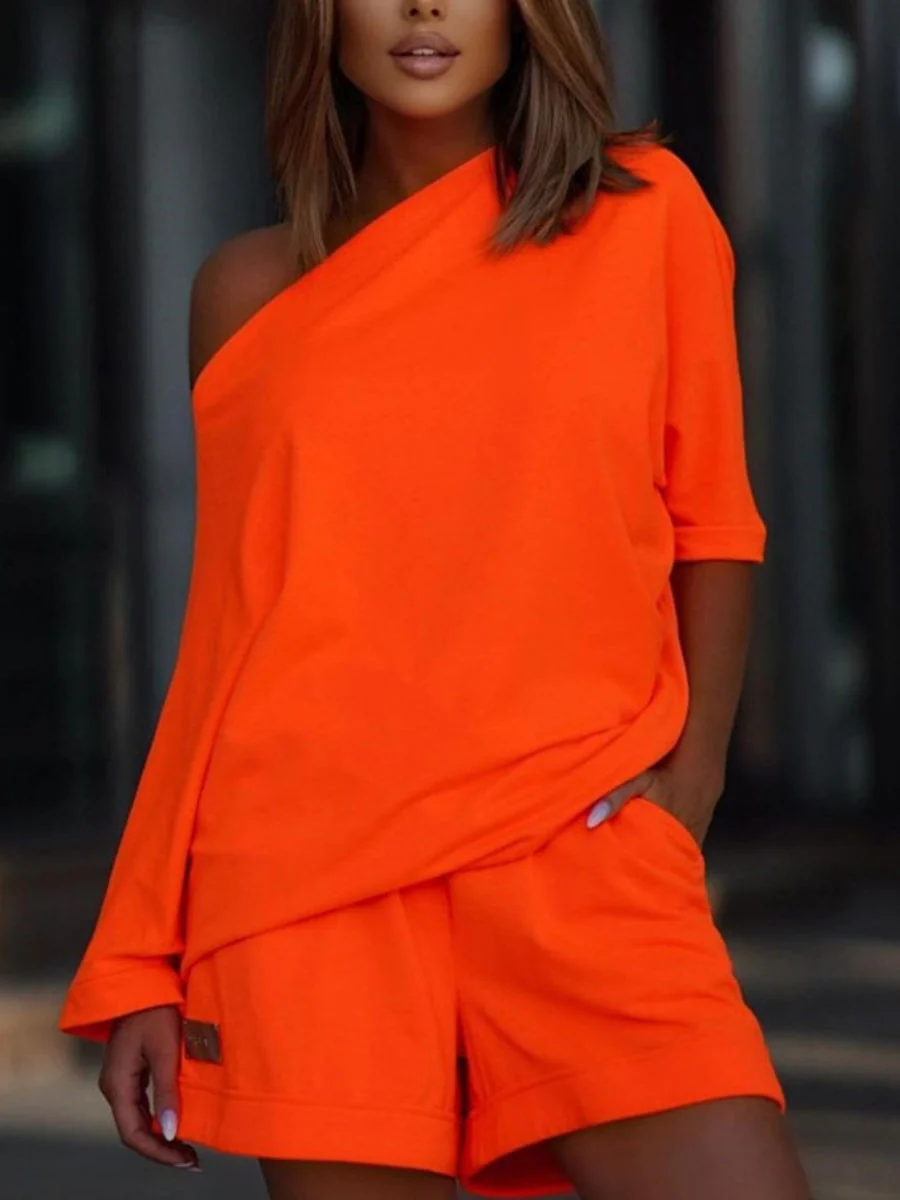 Sweatshirts&Hoodies Set Off-shoulder 2-piece Sets - Image 5