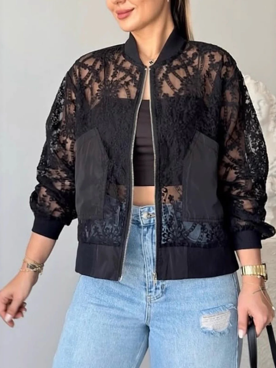 Embroidery Lace Cardigan Coat Jackets - Image 5