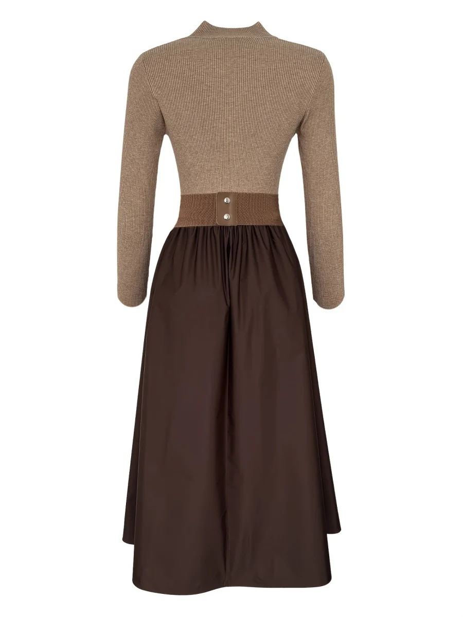 V-neck Big Swing Long Sleeve Parties Maxi Dresses - Image 10