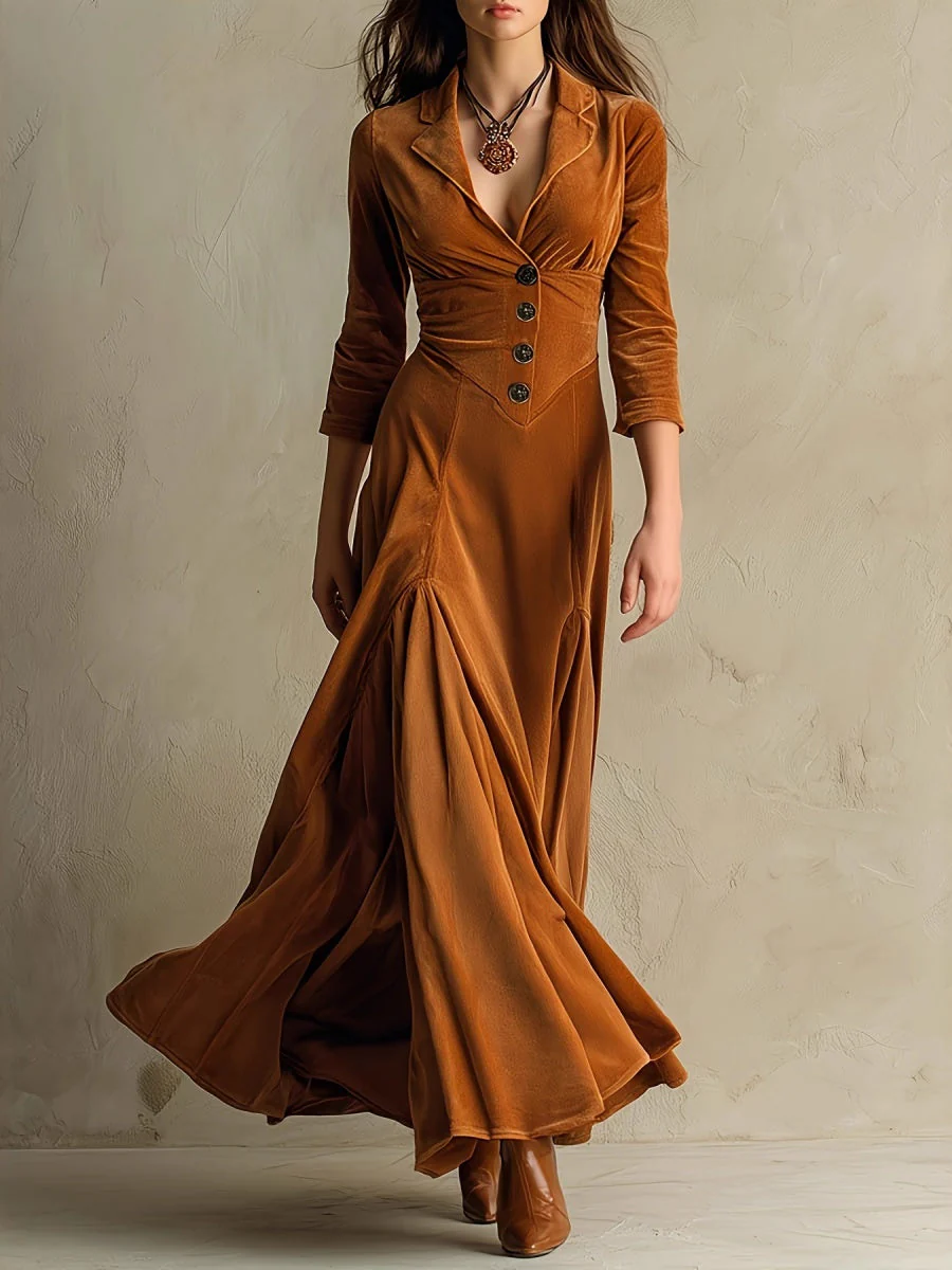 Velvet Swing-style Maxi Dress