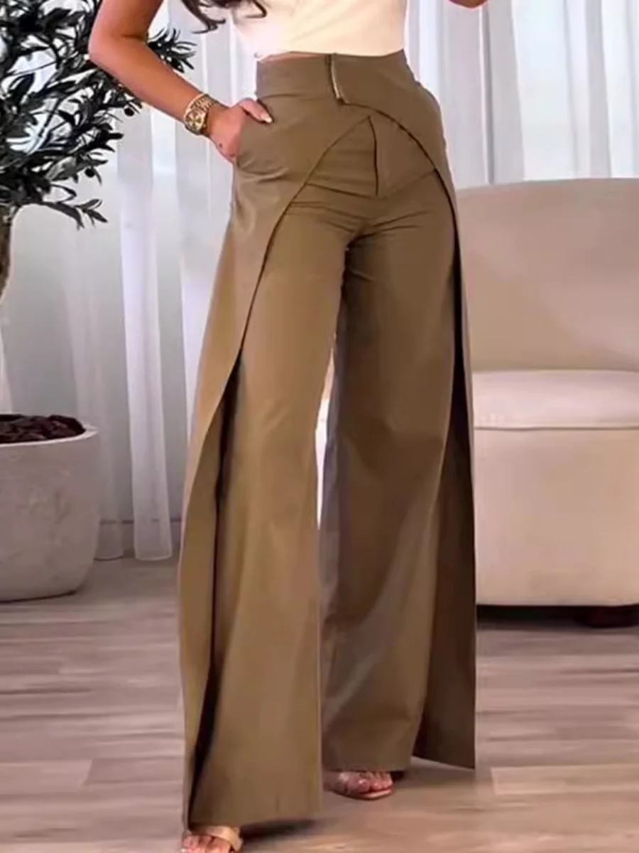 Staggered Design Leisure Commuting Versatile Pants