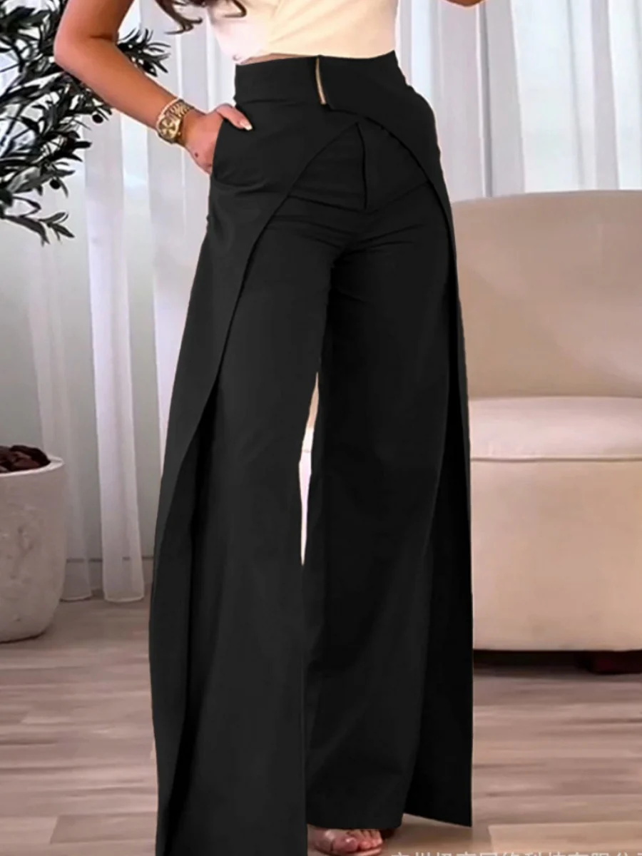 Staggered Design Leisure Commuting Versatile Pants - Image 7