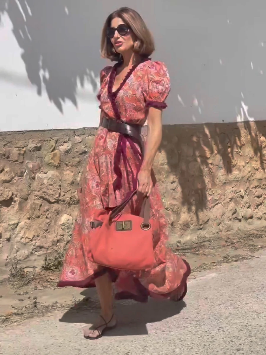 Bohemian Style Printed Vacation Maxi Dresses - Image 10