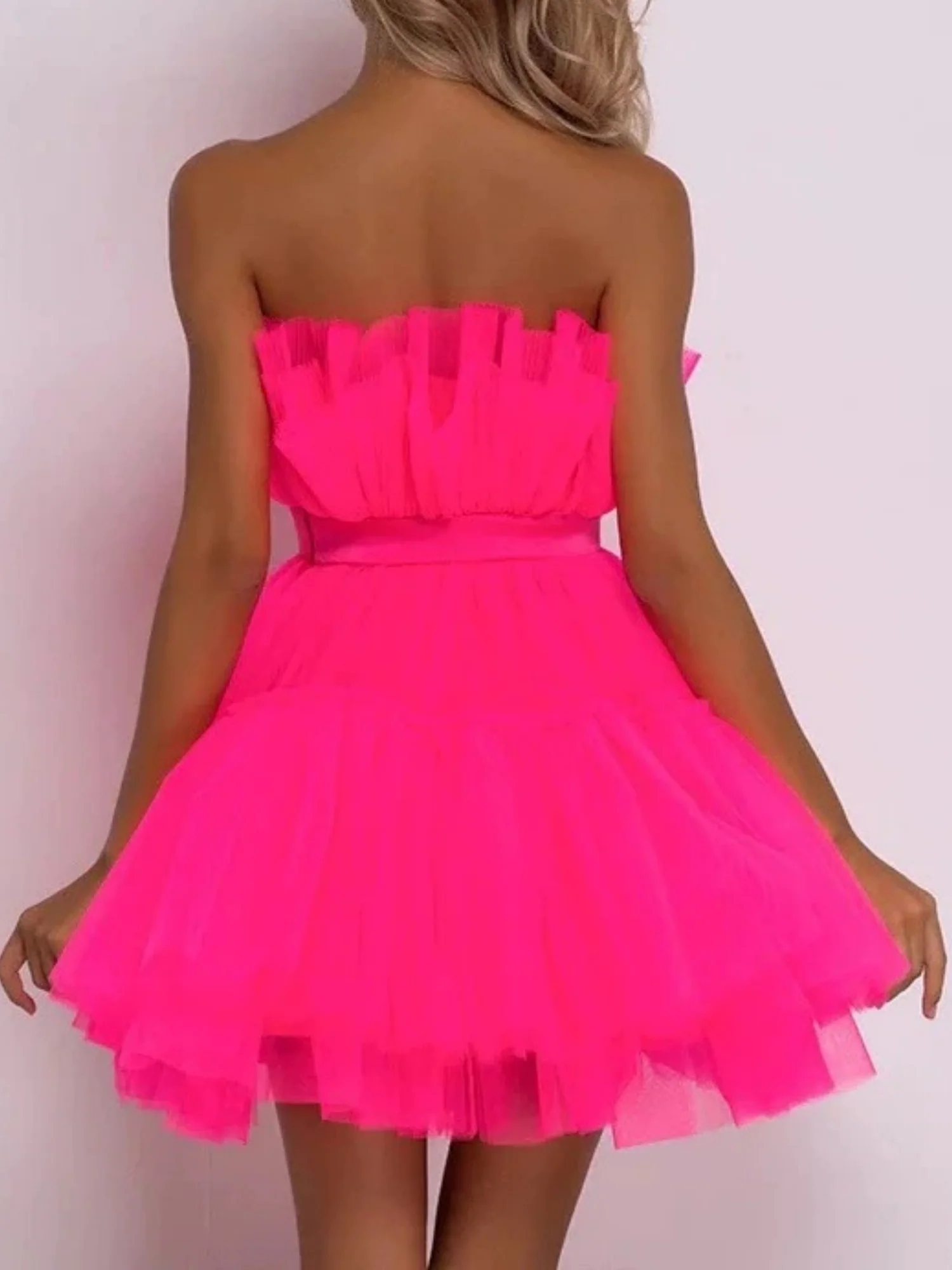 Mesh Bow Tutu Mini&Short Dresses - Image 10