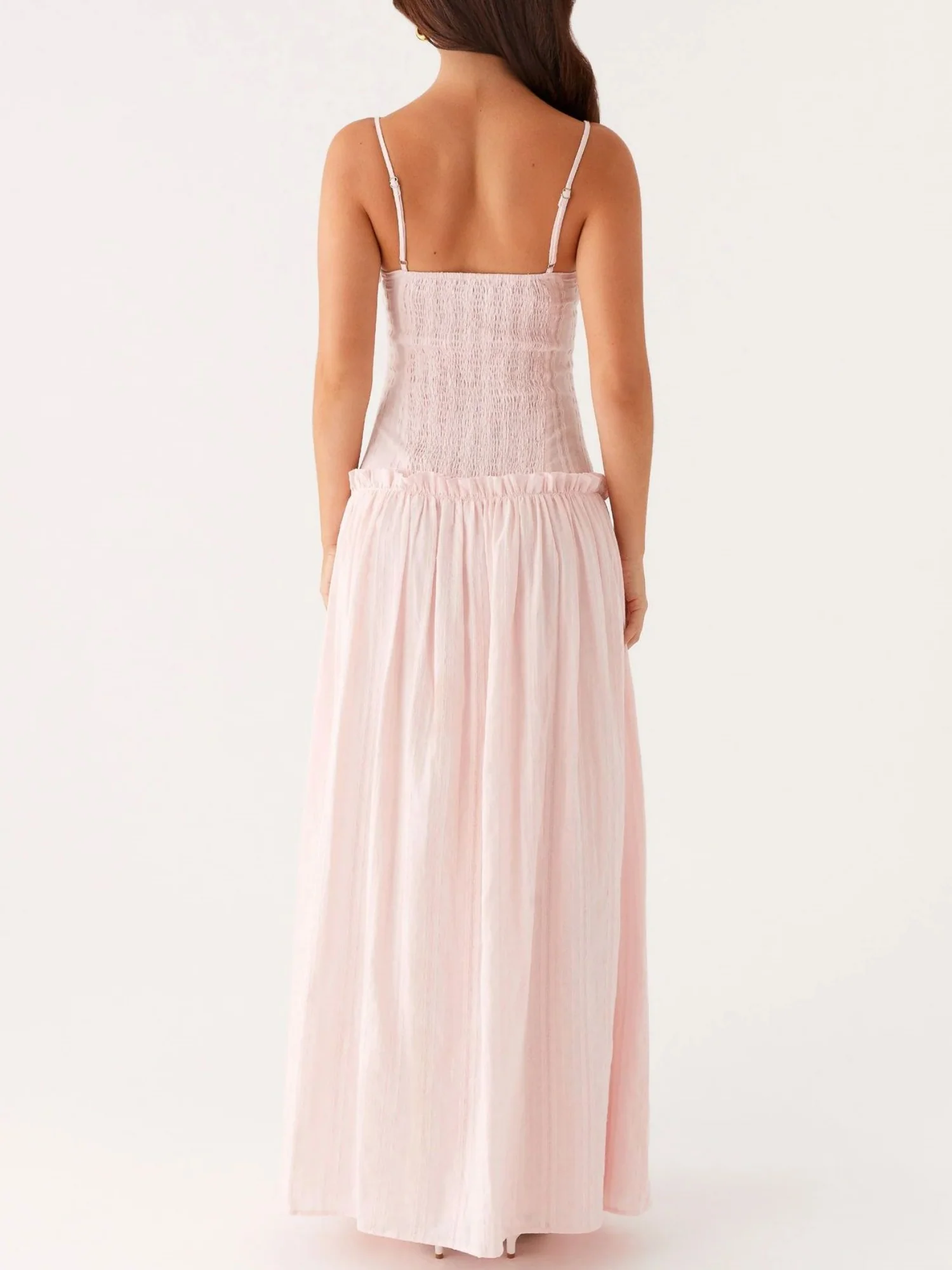 Ruffled Edges Camisoles Sweet Maxi Dresses - Image 6