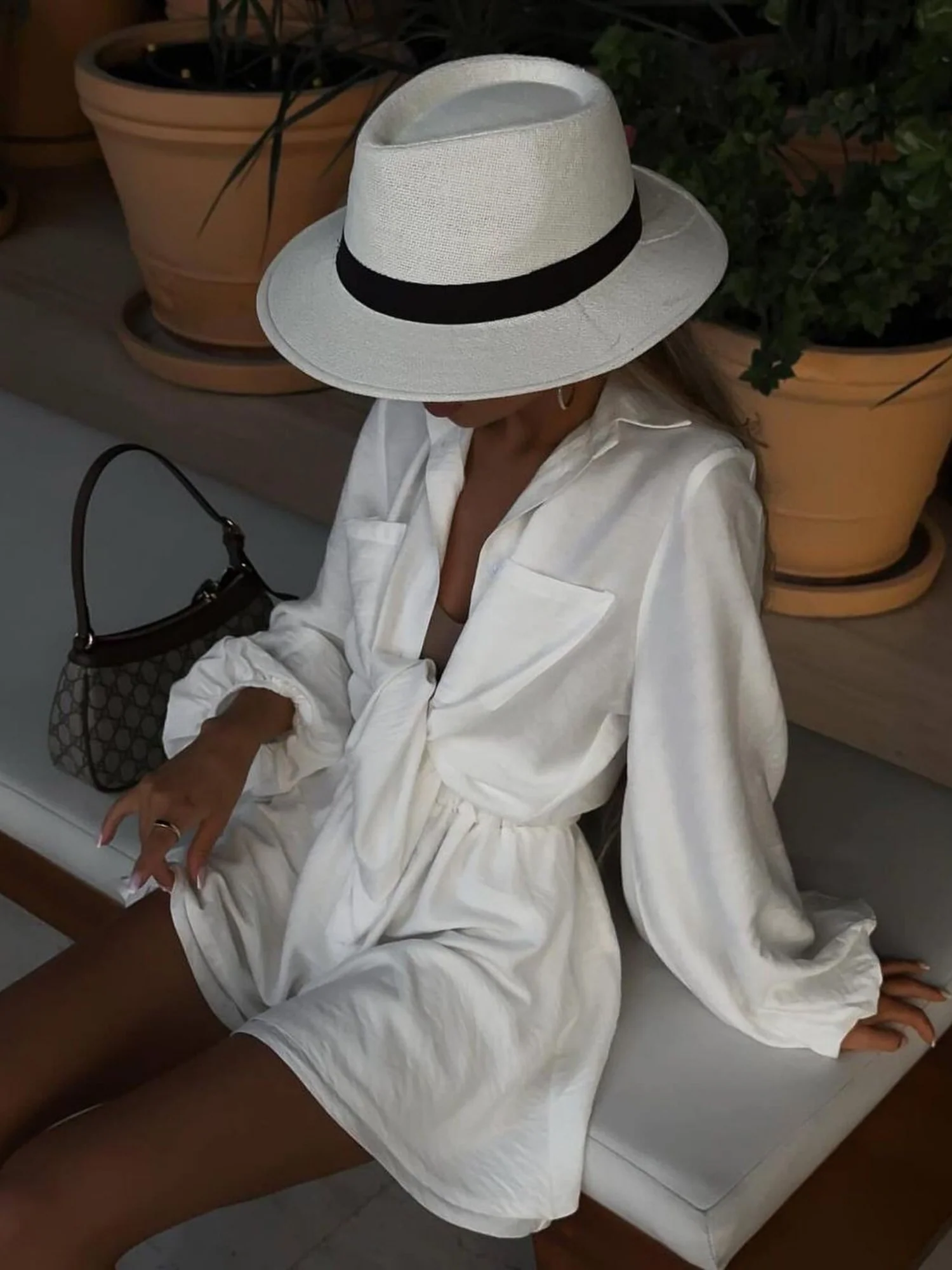 Long-sleeved Top Ruffled Shorts 2-piece Sets - Image 4