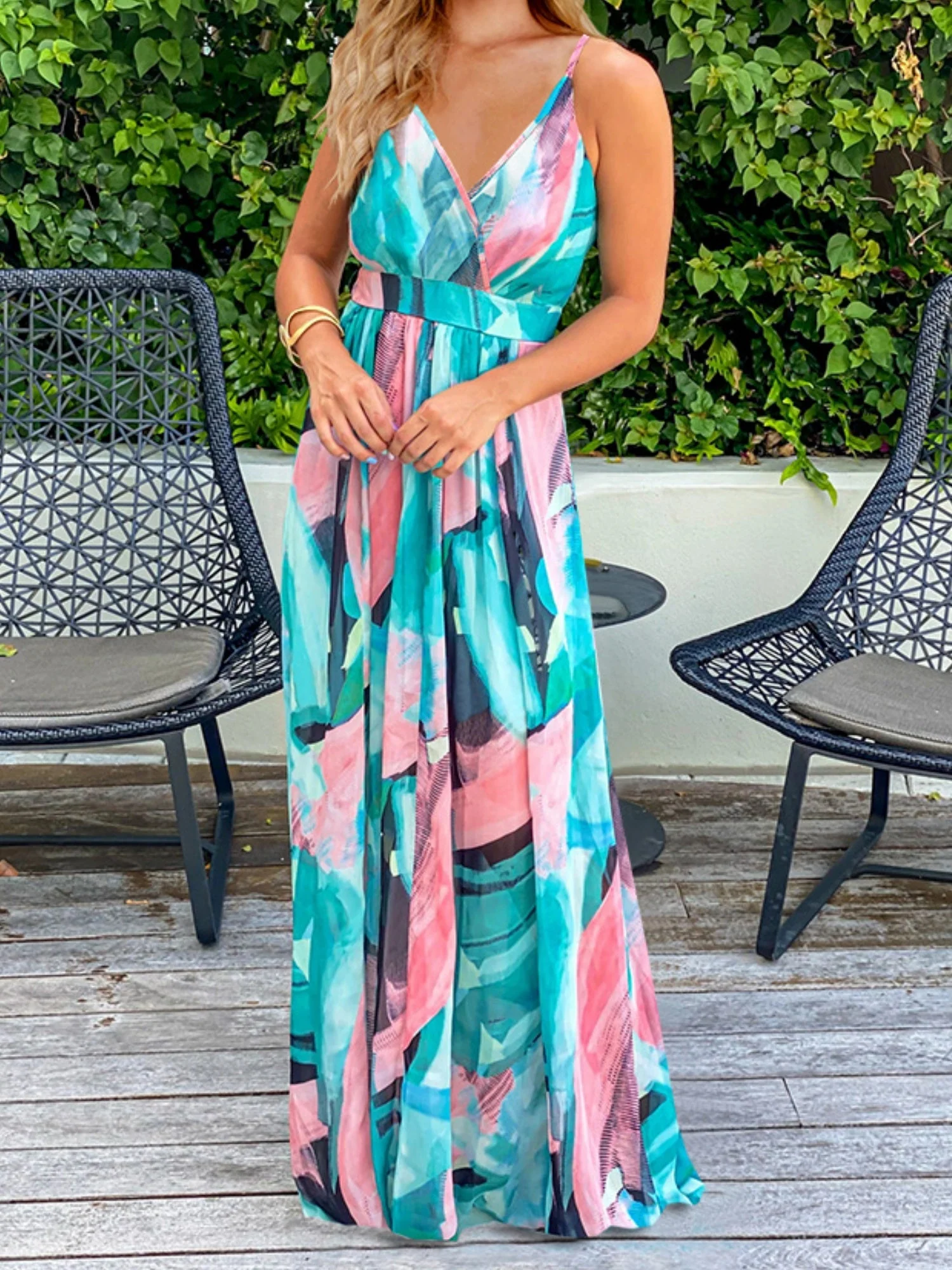 Floral Print Bohemia Camisoles Maxi Dresses - Image 10