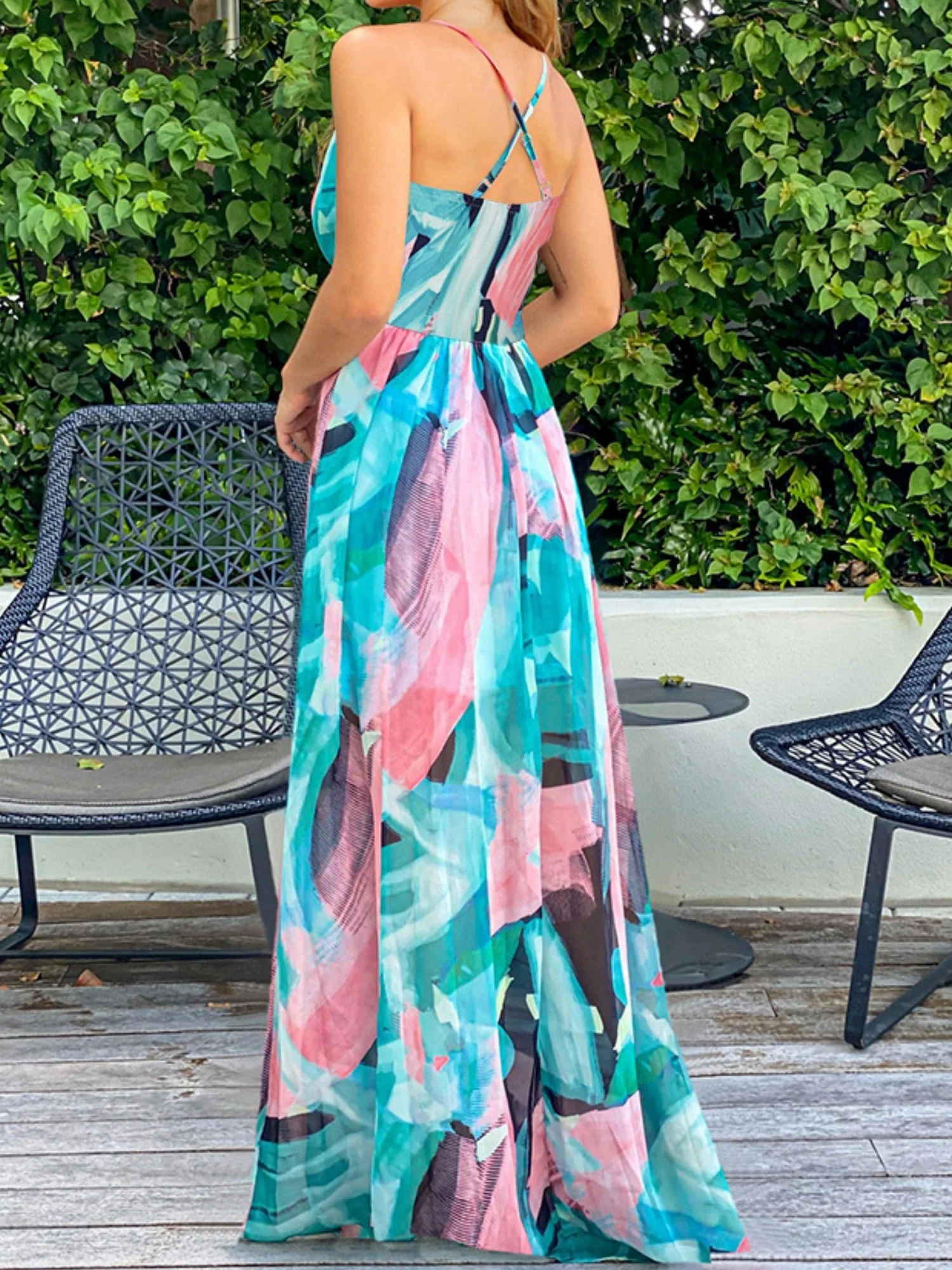 Floral Print Bohemia Camisoles Maxi Dresses - Image 11