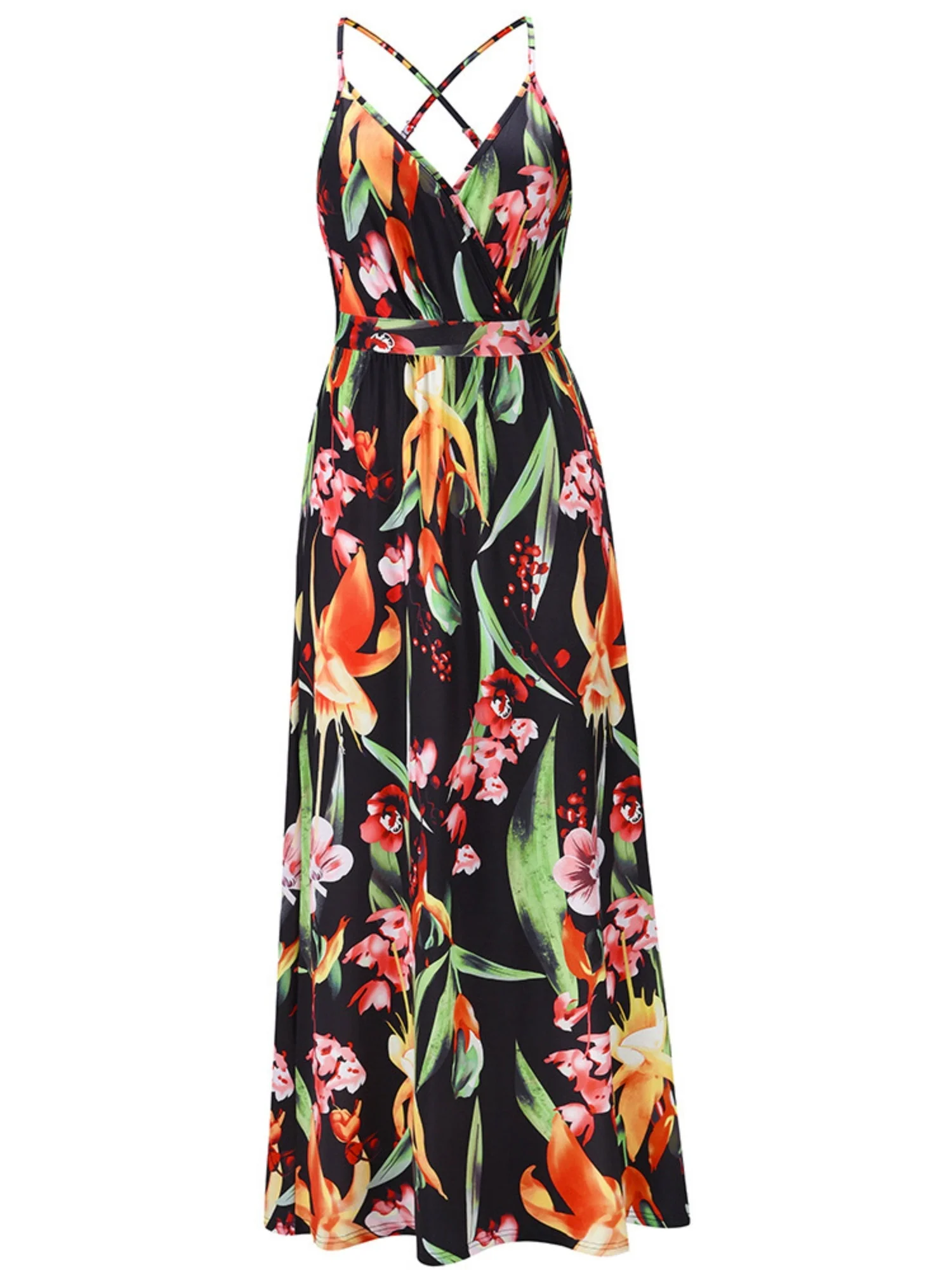 Floral Print Bohemia Camisoles Maxi Dresses - Image 18