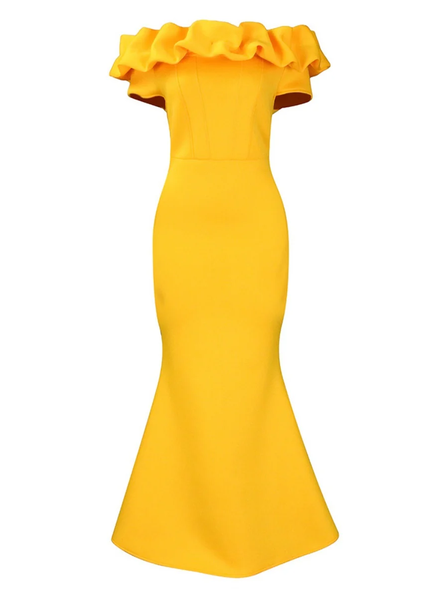 Off Shoulder Sexy Fishtail Formal Dress Maxi Dresses - Image 11