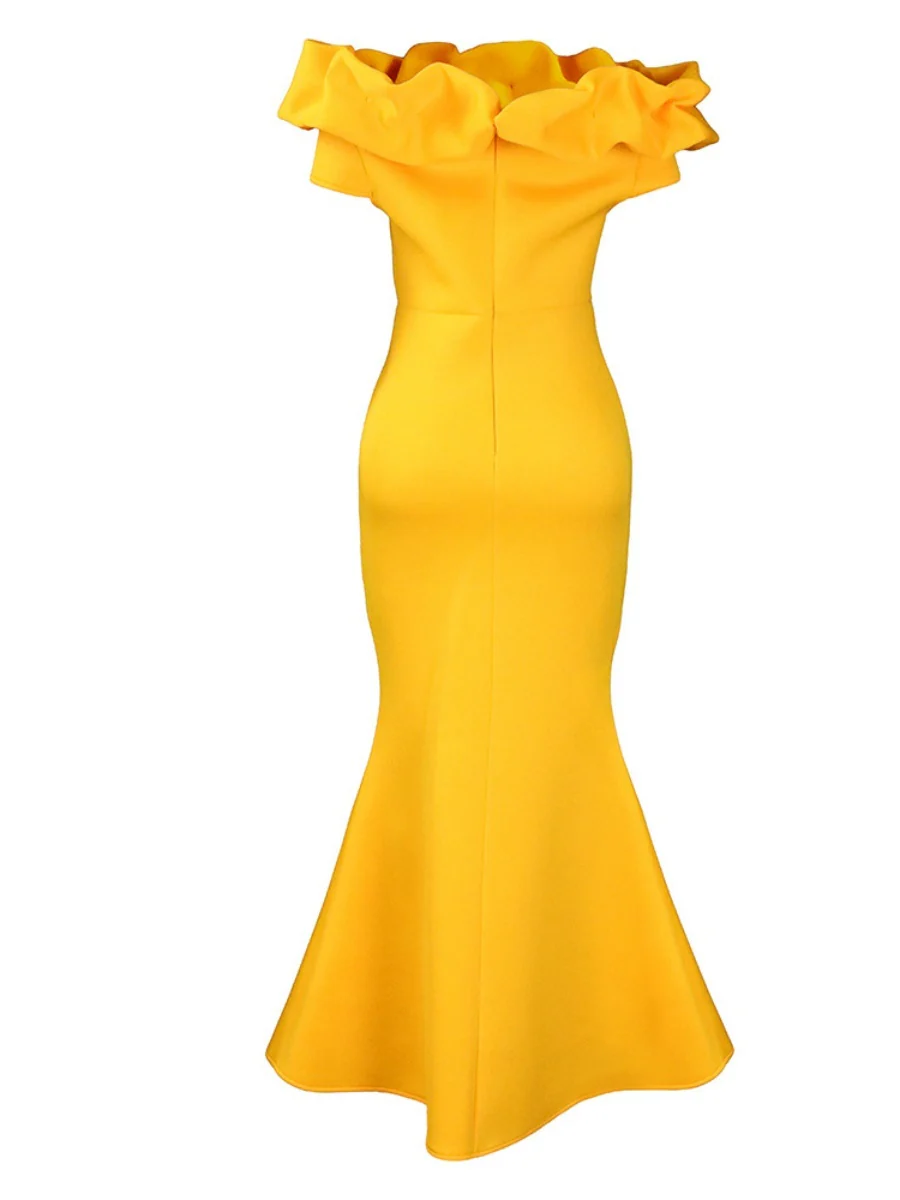 Off Shoulder Sexy Fishtail Formal Dress Maxi Dresses - Image 12