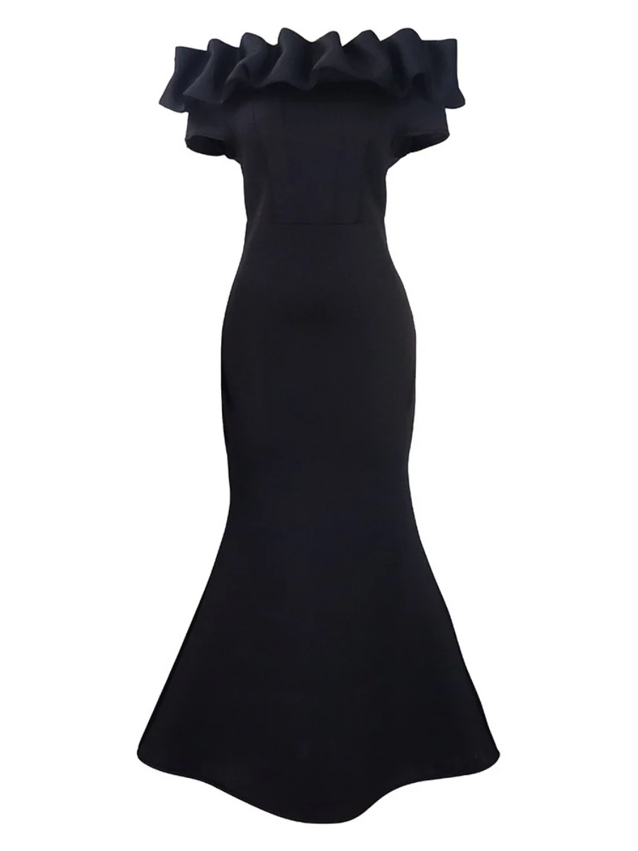Off Shoulder Sexy Fishtail Formal Dress Maxi Dresses - Image 6