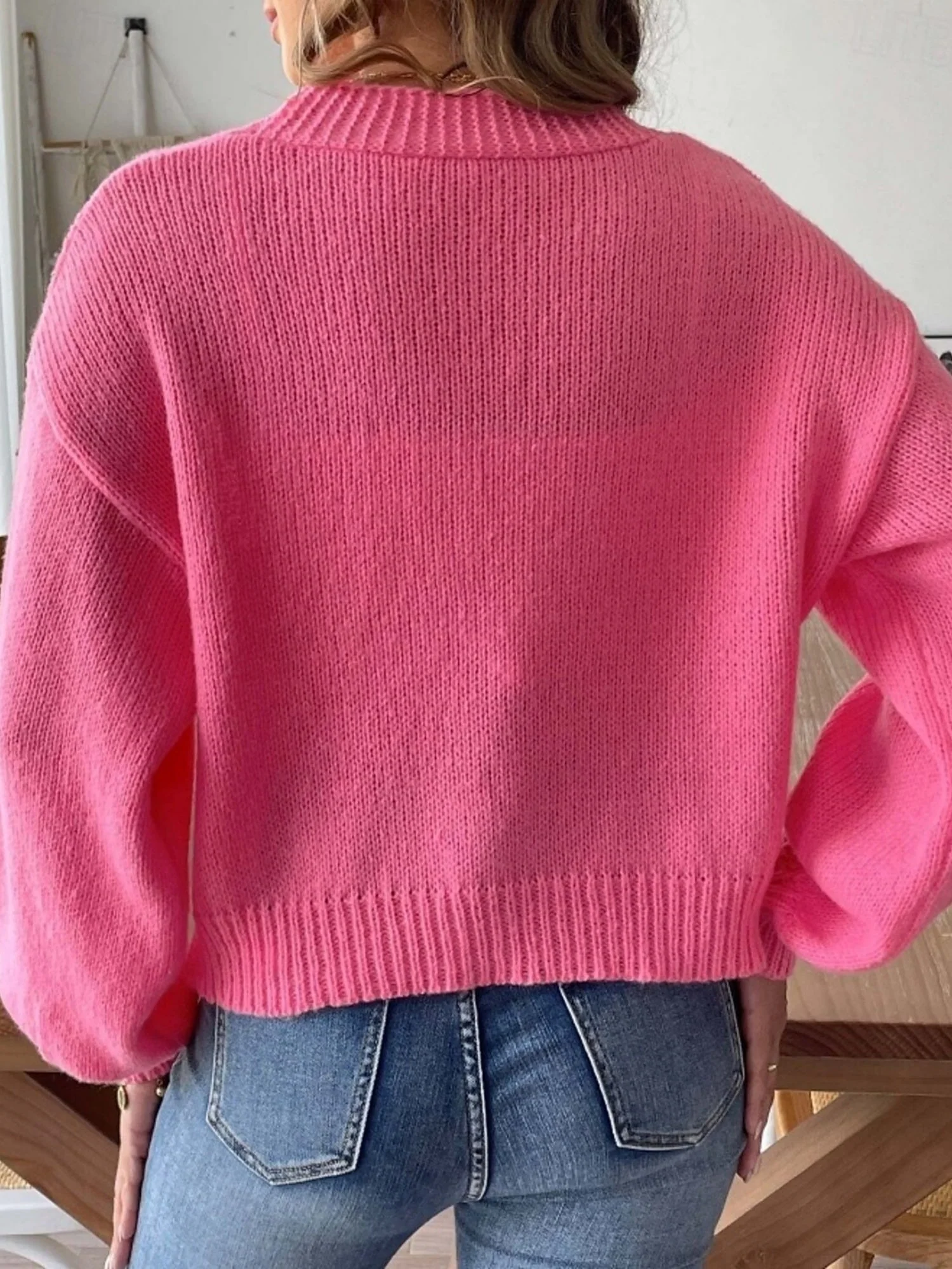 Buttons Pink Cardigans - Image 2