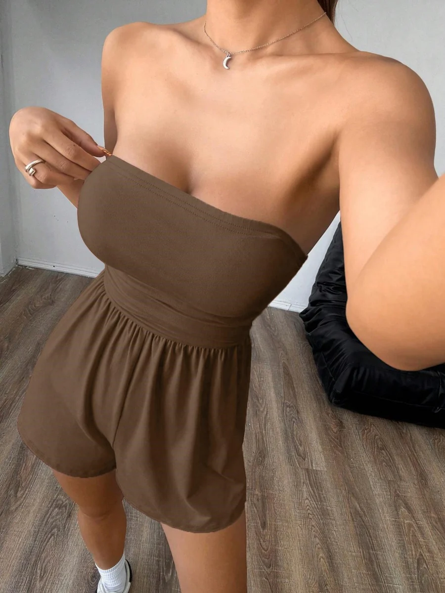 Tube Top Cropped Jumpsuits&Bodysuits - Image 12