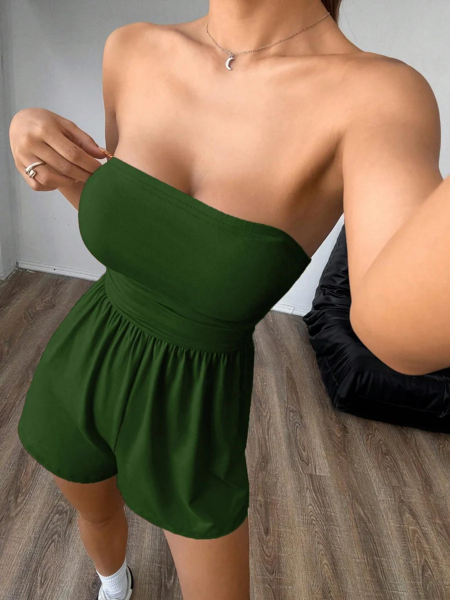 Tube Top Cropped Jumpsuits&Bodysuits - Image 29