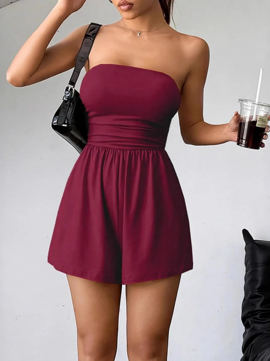Tube Top Cropped Jumpsuits&Bodysuits - Image 4