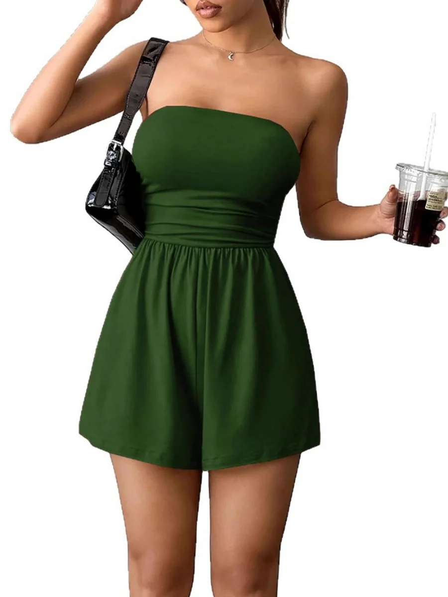 Tube Top Cropped Jumpsuits&Bodysuits - Image 5
