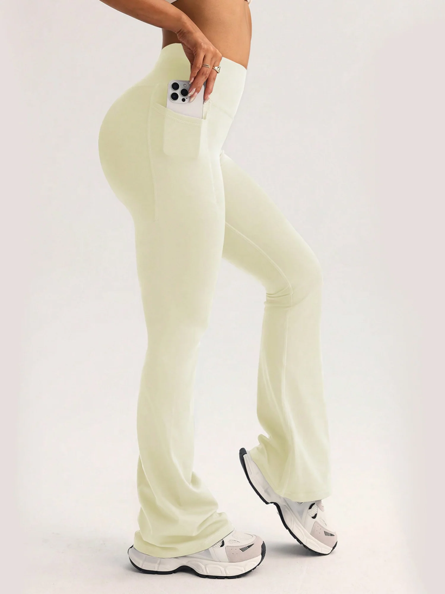 High-waisted Hip Lift Exercise And Fitness Yoga Flared Trousers - Image 11