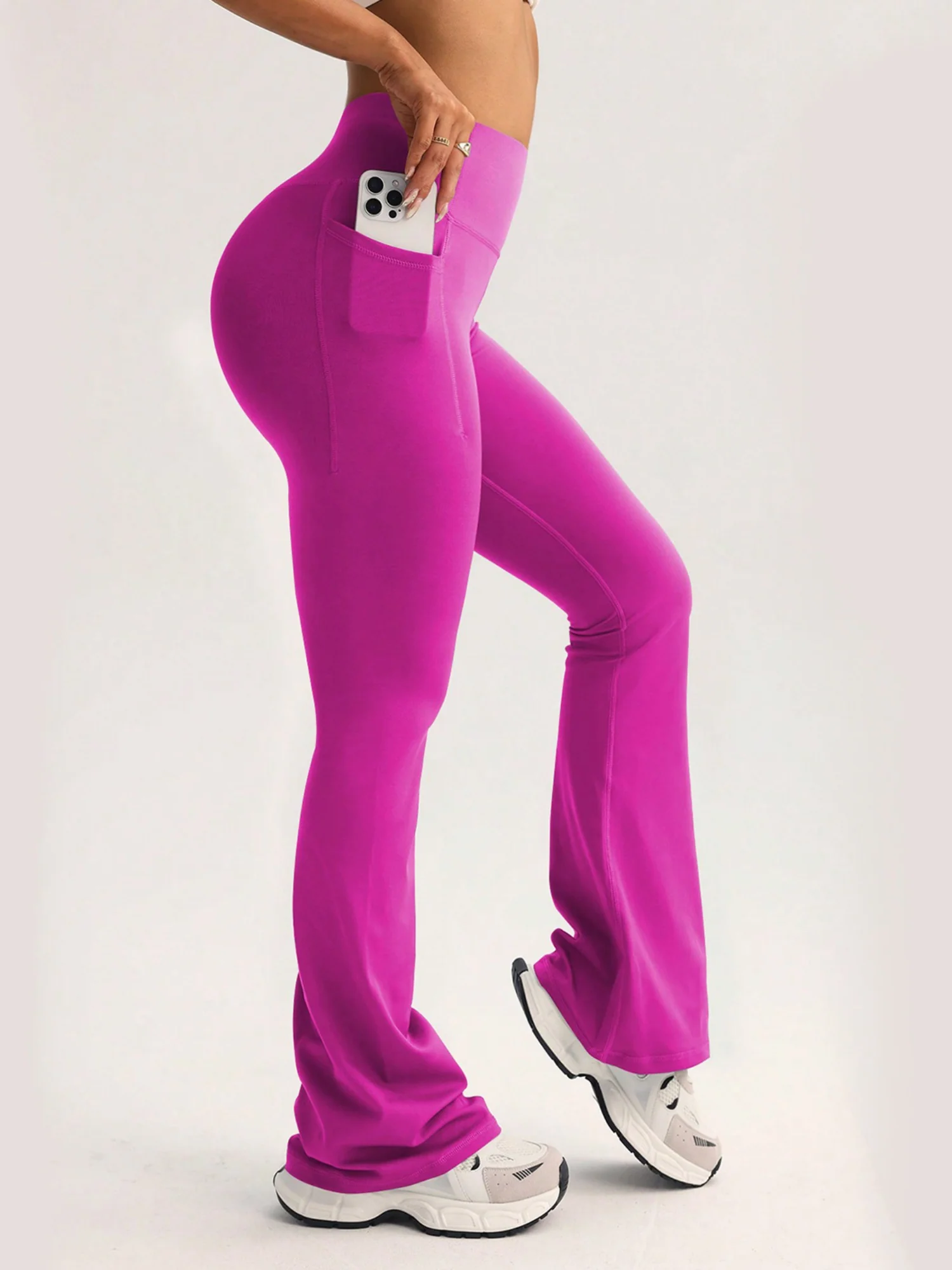 High-waisted Hip Lift Exercise And Fitness Yoga Flared Trousers - Image 12