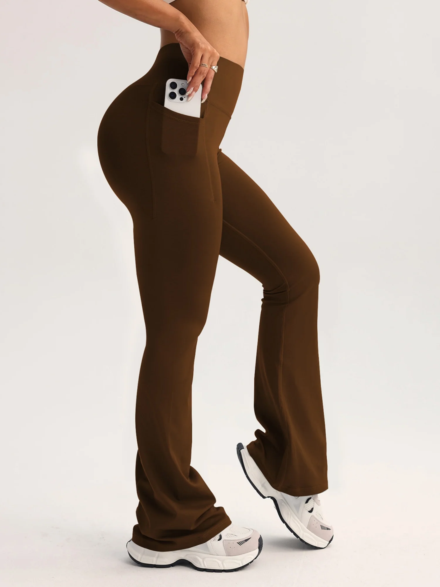 High-waisted Hip Lift Exercise And Fitness Yoga Flared Trousers - Image 15