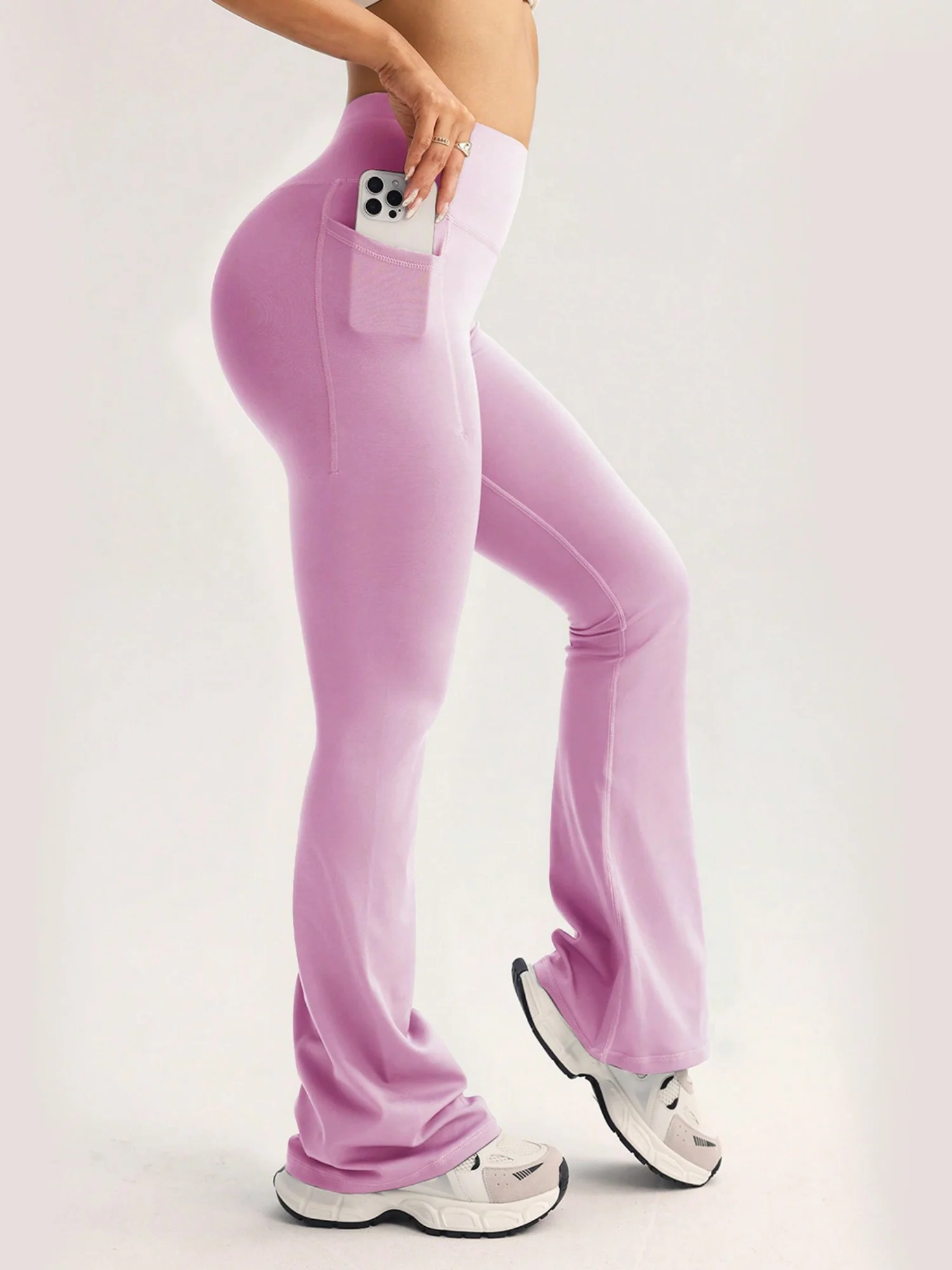 High-waisted Hip Lift Exercise And Fitness Yoga Flared Trousers - Image 9