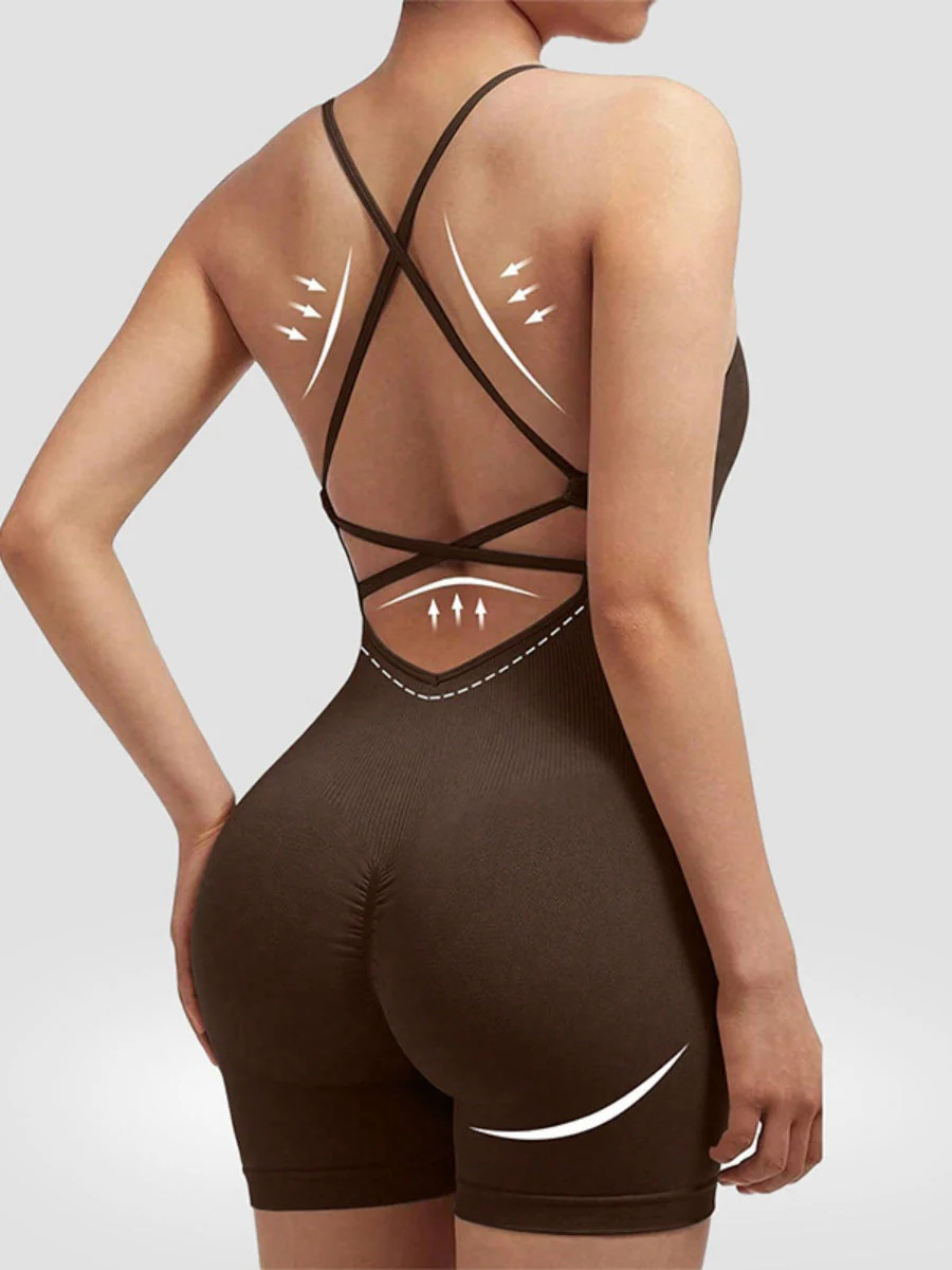 Backless Bandage Vest Yoga Sexy Hip Jumpsuits - Image 6