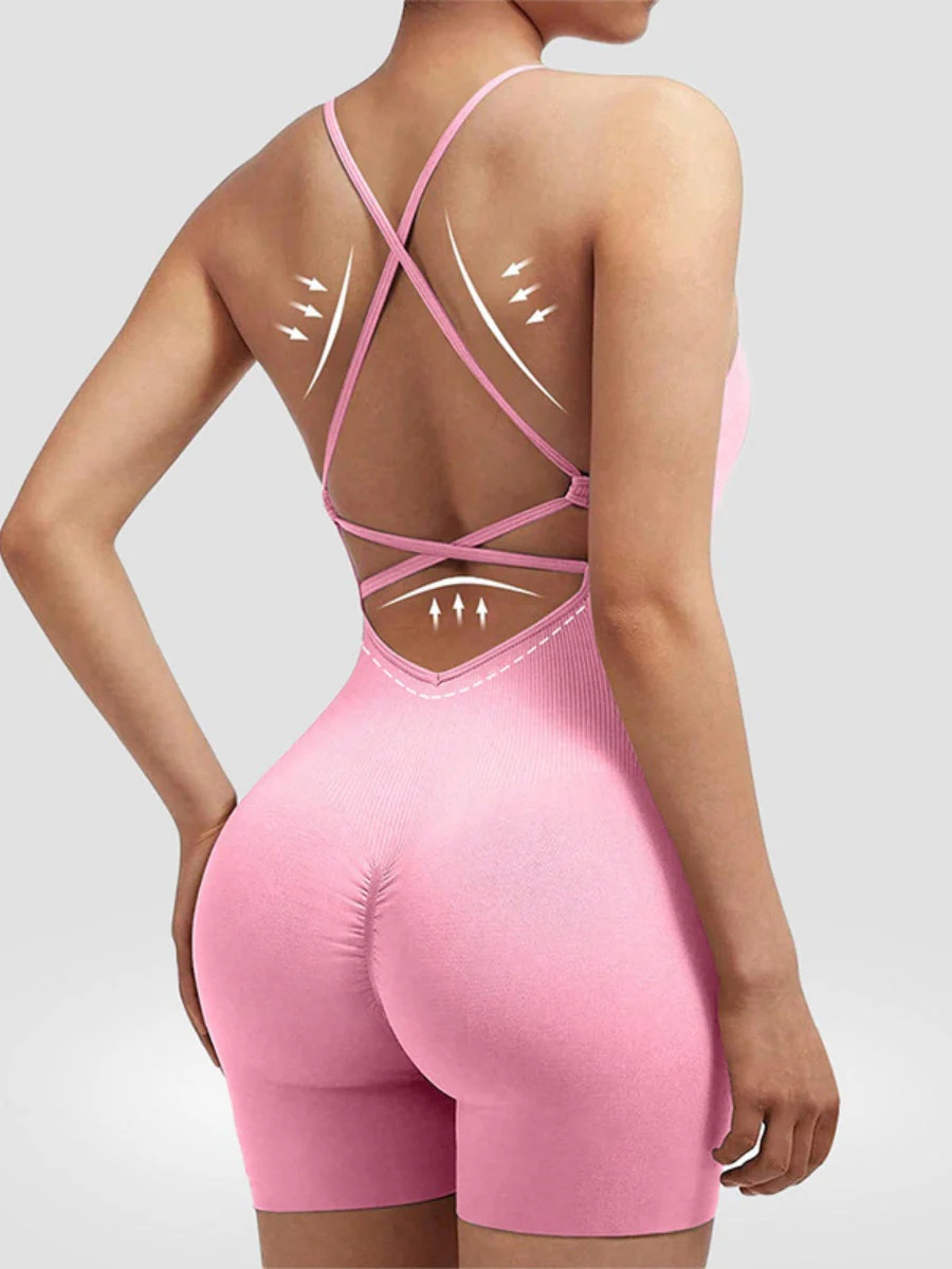 Backless Bandage Vest Yoga Sexy Hip Jumpsuits - Image 8